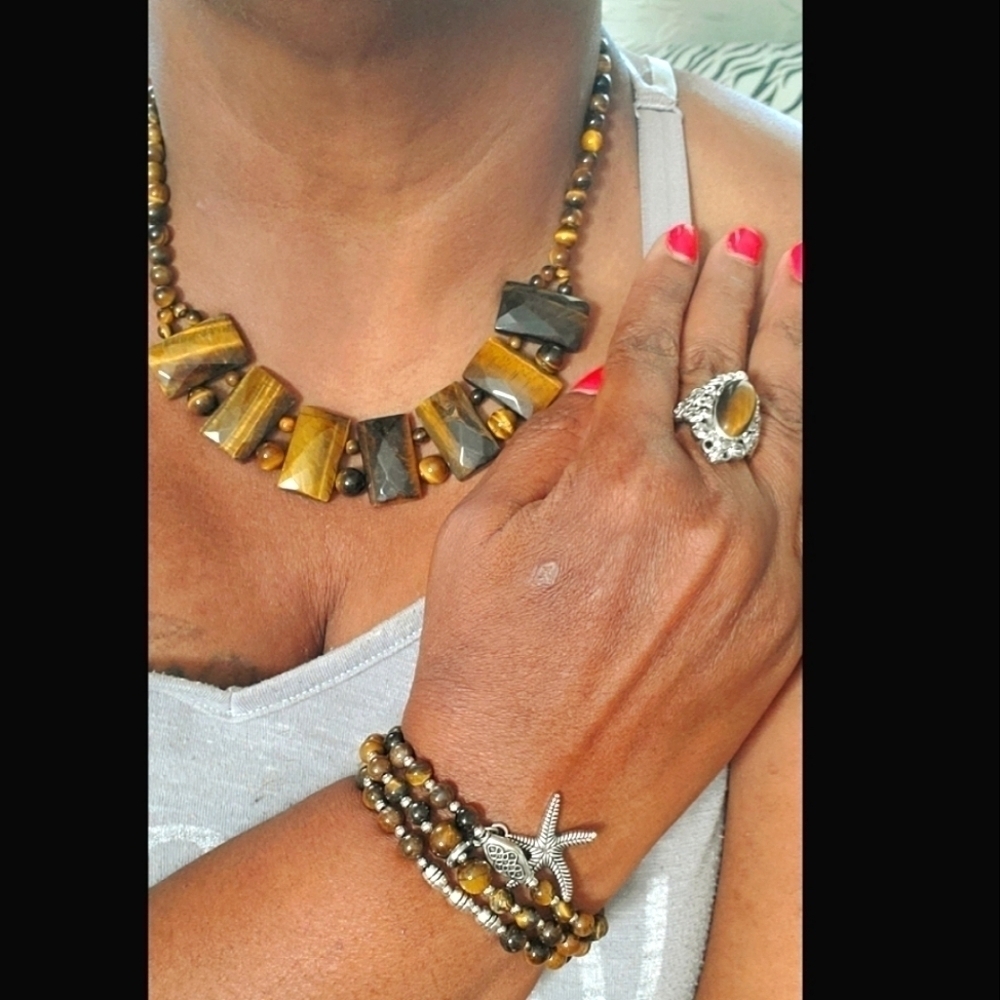 Tigers Eye 18 Inch Necklace - Picture 3 of 8